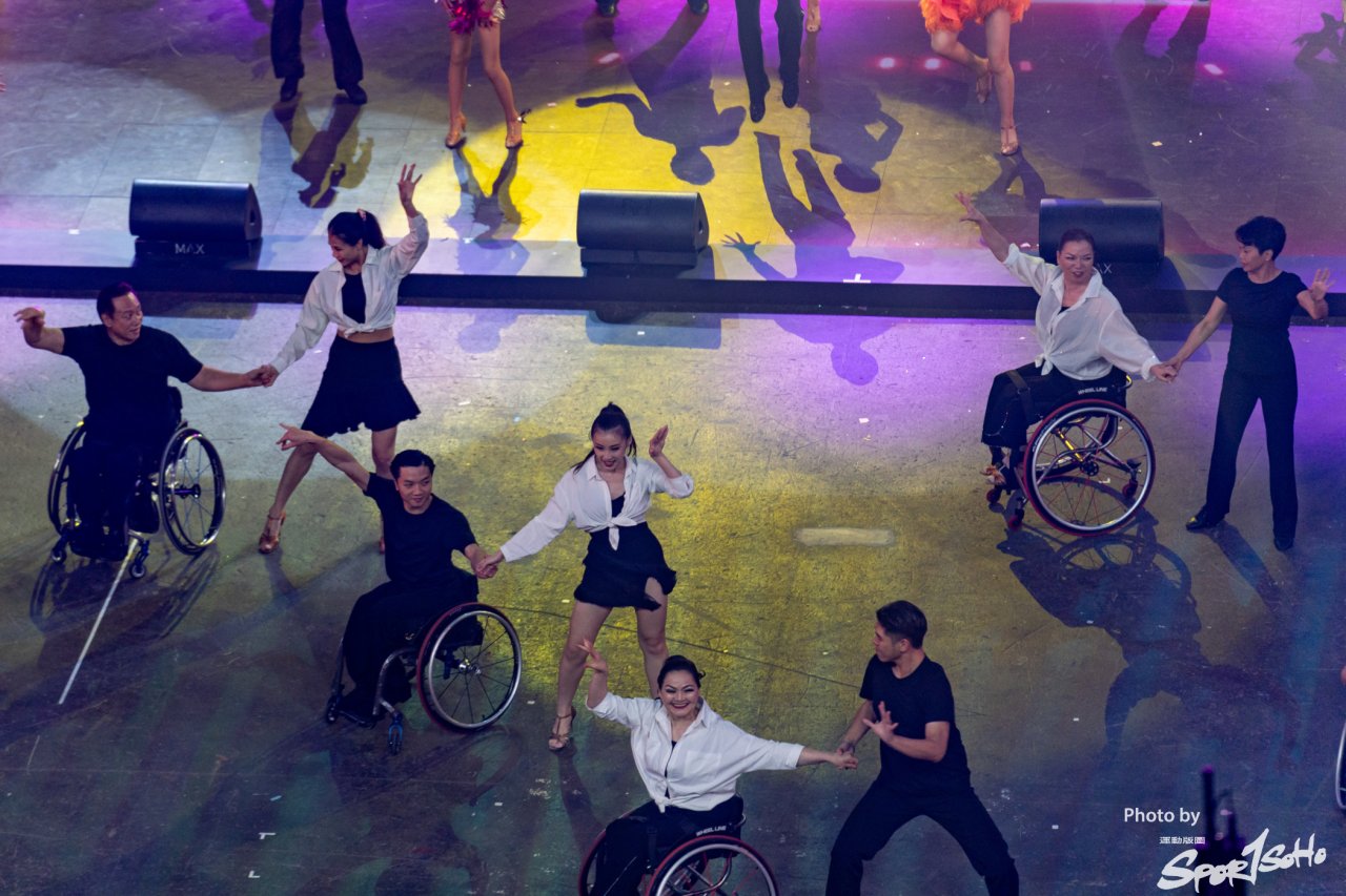 輪椅拉丁舞環節，彰顯傷健共融的精神